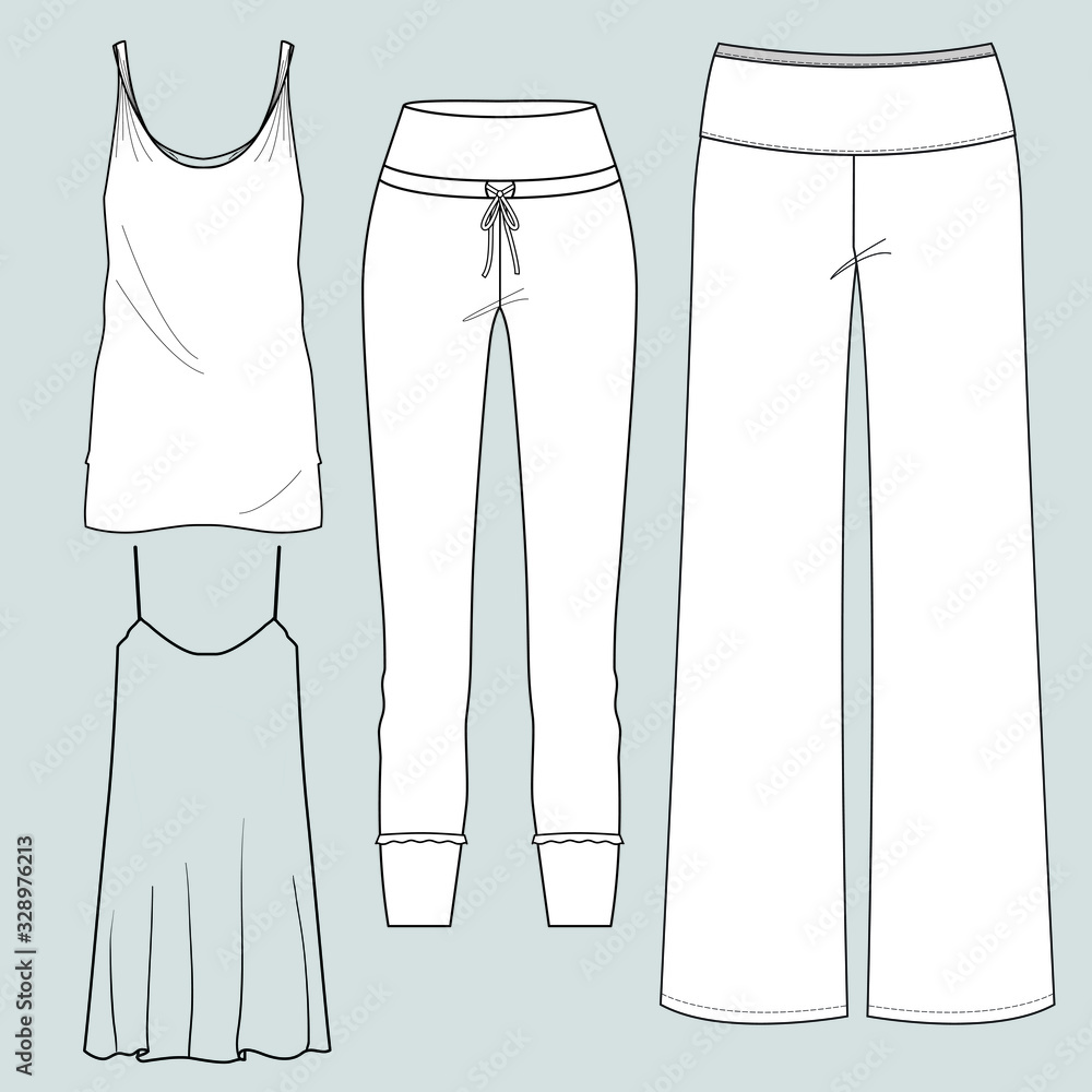 sleepwear vector isolated template illustration sleepwear vector isolated template illustration