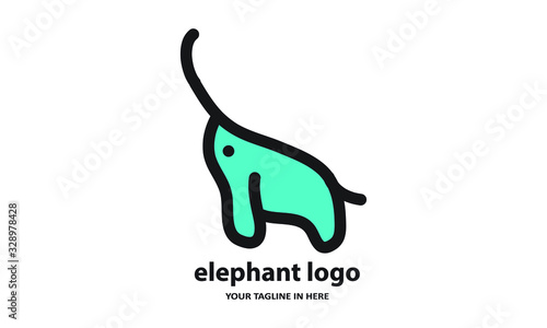 The concept of modern Sderhana elephant logo design is easy to remember	