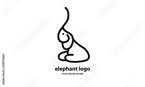 The concept of modern Sderhana elephant logo design is easy to remember 