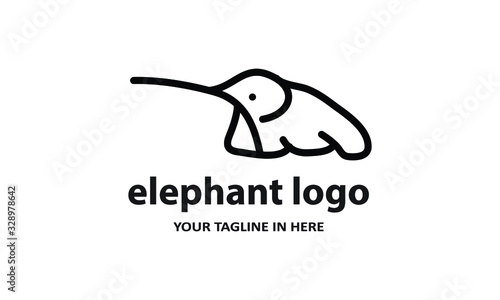 The concept of modern Sderhana elephant logo design is easy to remember	