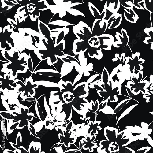Vector illustration of a beautiful floral bouquet. Liberty style. fabric, covers, manufacturing, wallpapers, print, gift wrap.