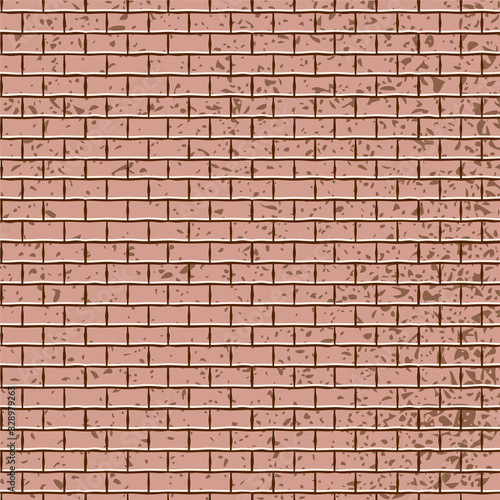 Brick Wall Background Texture Realistic Editable Vector Illustration