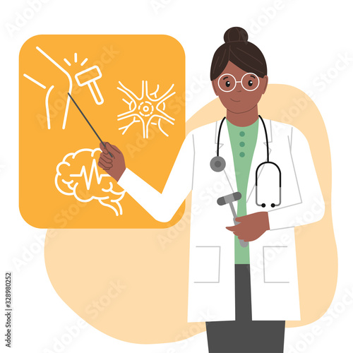 Woman Neurologist. International Doctor's Day