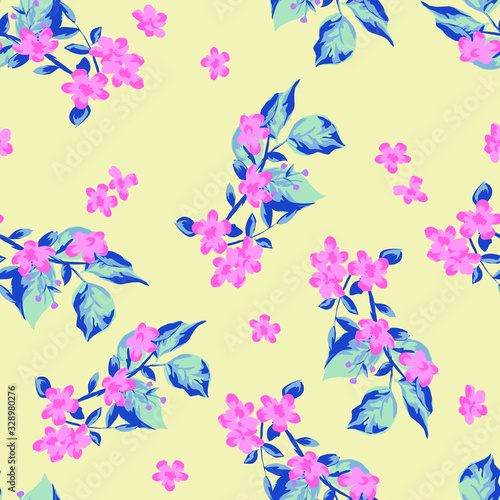 Vector illustration of a beautiful floral bouquet. Liberty style. fabric, covers, manufacturing, wallpapers, print, gift wrap.