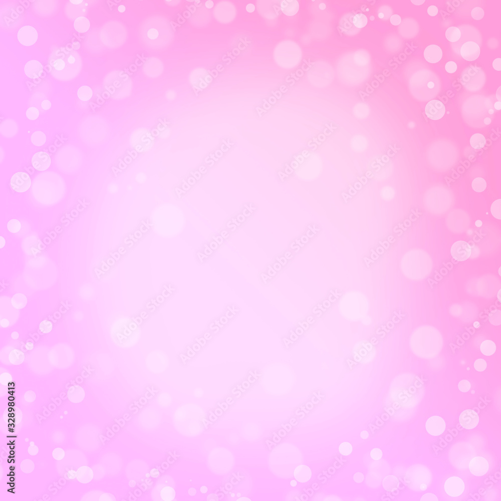 bokeh on pink with light center