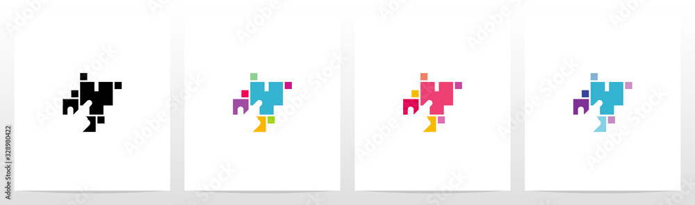 Obraz premium Finger On Button As A Letter Logo Design Y