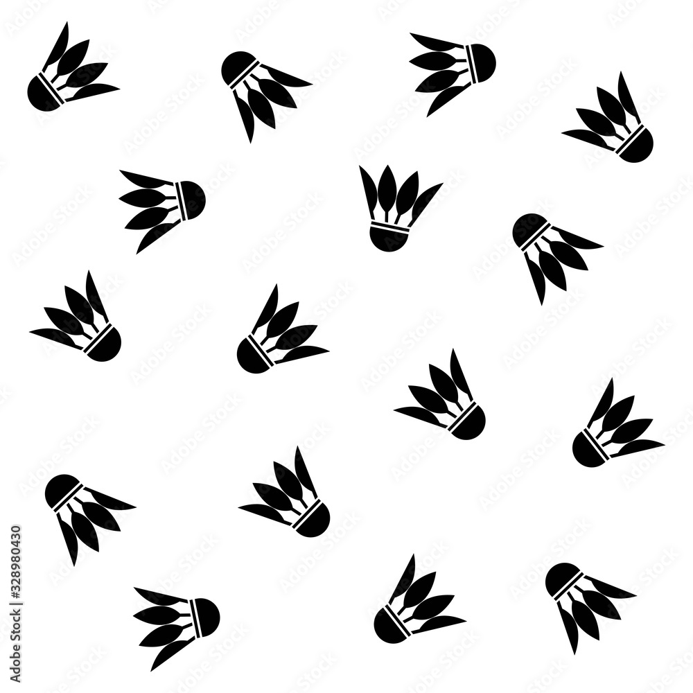 Obraz premium Badminton logo template vector icon design