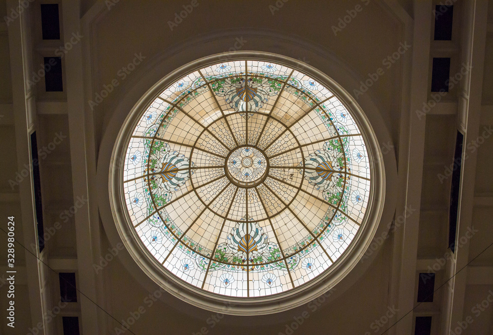 Colorful glass dome