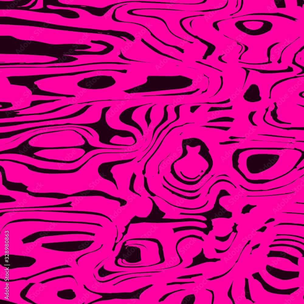 Juicy flowing spots of pink lines on black. Juicy flowing spots of pink lines on black.