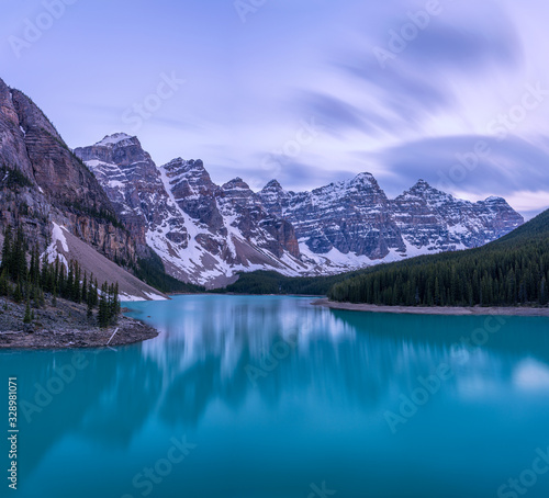 Evening at Moraine Lake in Banff National Park, Alberta, Canada © Michael