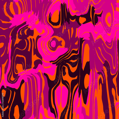 Cloudy flowing spots of calm colors with pink.
