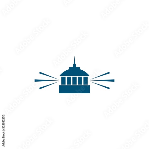 Light house logo template vector icon design