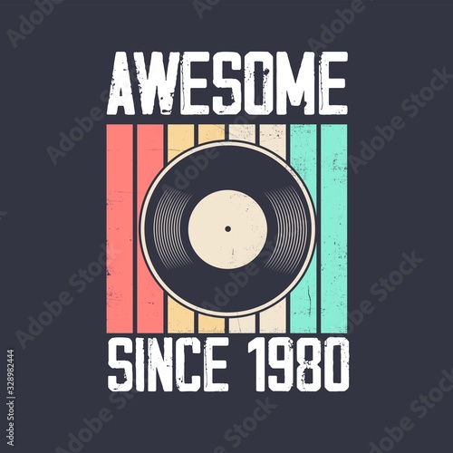 vintage 1980 vinyl music retro turntable