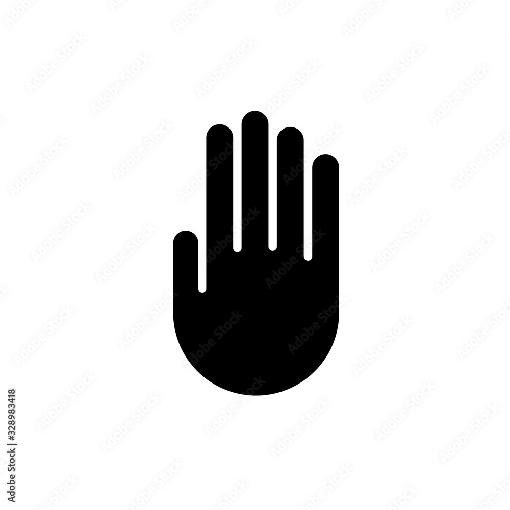 Blank Hand Sign. Isolated Vector Illustration Blank Hand Sign. Isolated Vector Illustration