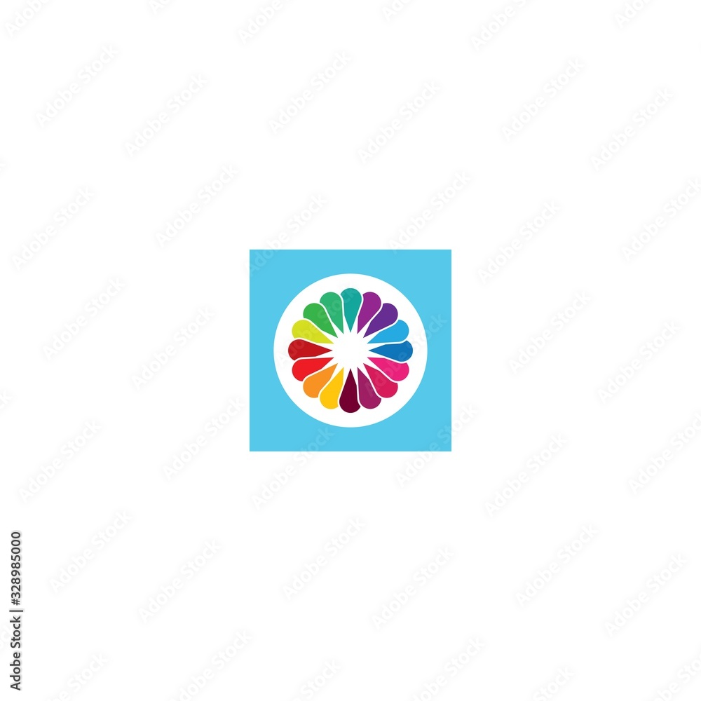 Flower logo vector icon design Flower logo vector icon design