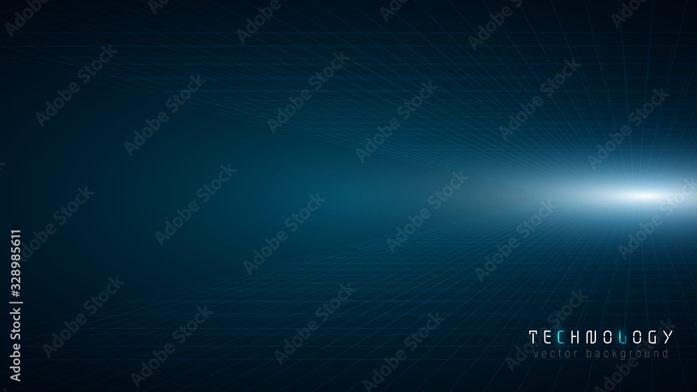 blue virtual reality abstract technology vector background,futuristic cyberspace visualization technology background
