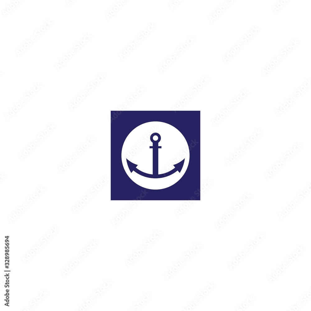Anchor logo template icon design Anchor logo template icon design