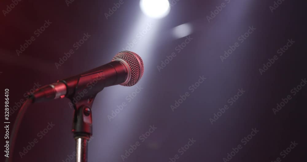 microphone on stage