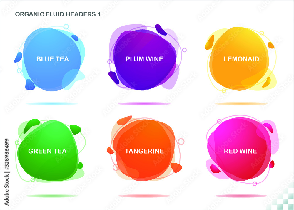 modern header organic liquid fluid colorful header graphics design background elements