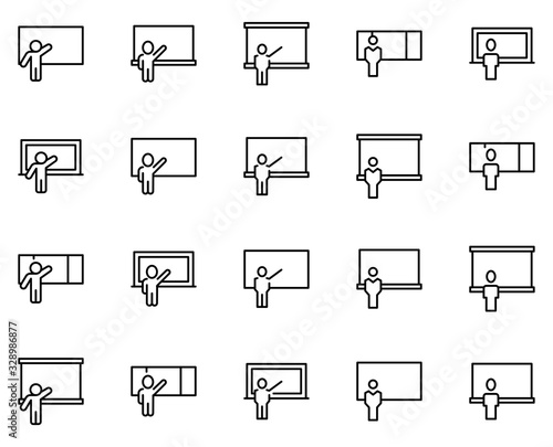 Lesson line icon