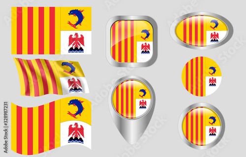 Flag of Provence-Alpes-Cote dAzur, France