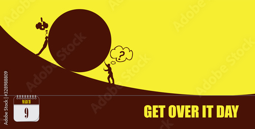 Post card Get Over It Day