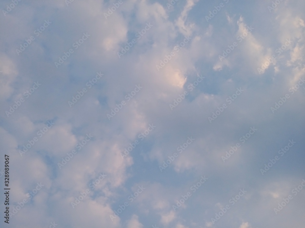 Sun behide behide cloud in nice day