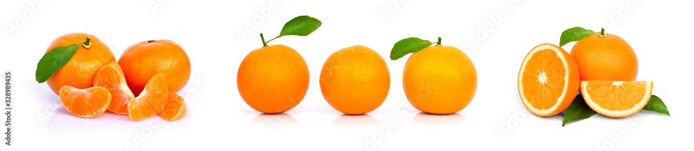 Orange isolated on white. Orange isolated on white.