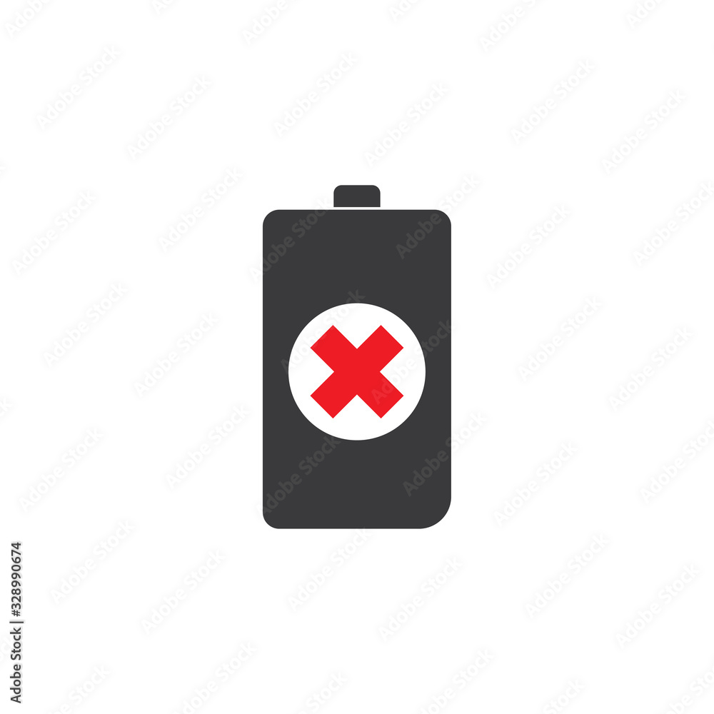 Battery icon design template vector illustration Battery icon design template vector illustration