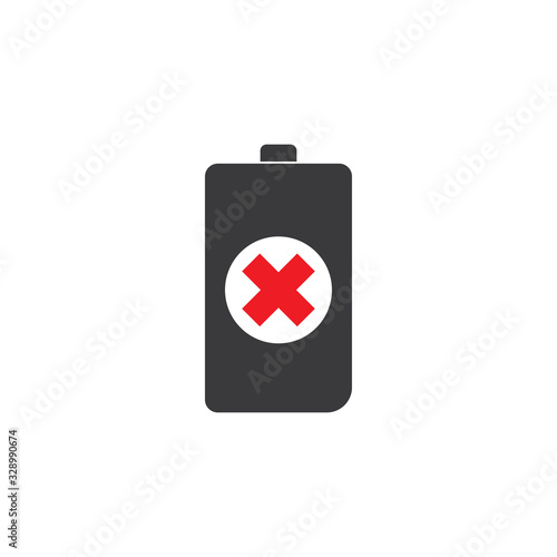 Battery icon design template vector illustration