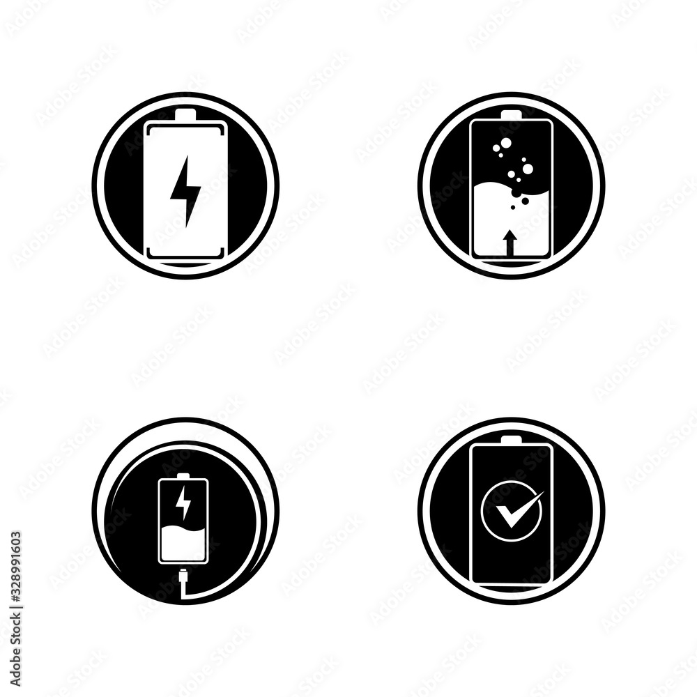 Battery icon design template vector illustration Battery icon design template vector illustration