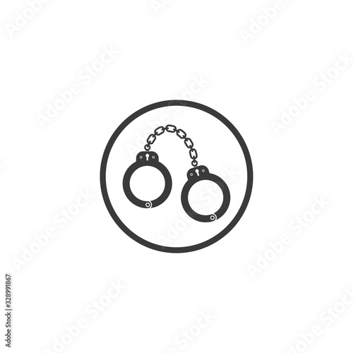 handcuff vector icon illustration design