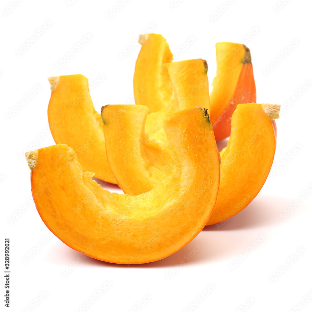  Orange pumpkin on white background