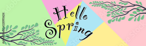 Sparing banner hand drawn vector illustration