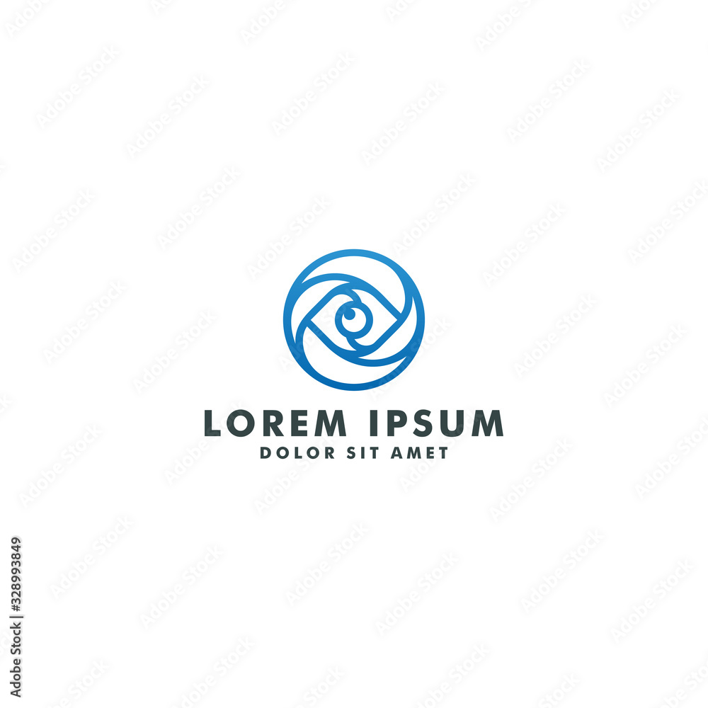 Eye logo design idea, vision icon - vector Eye logo design idea, vision icon - vector