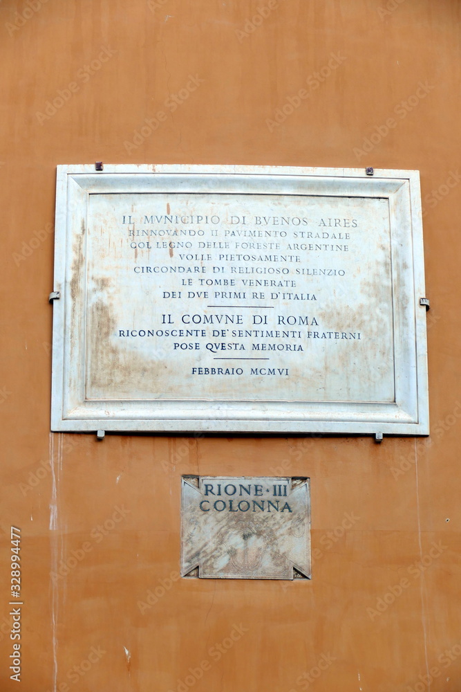 Naklejka premium monumenti di roma,italia