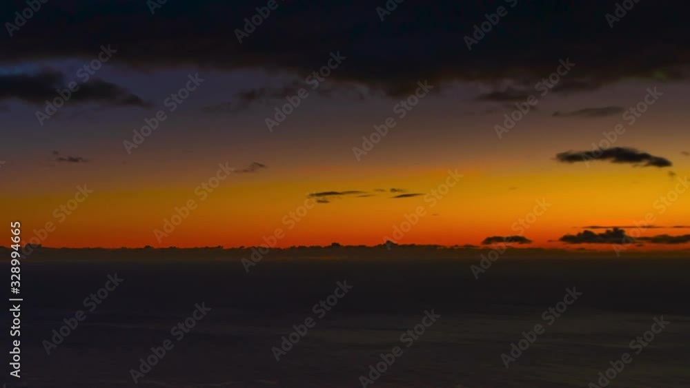 Sunset sky over sea time lapse Sunset sky over sea time lapse