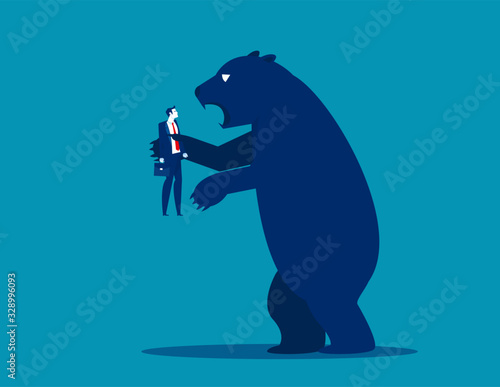 Bear market presents downtrend stock market