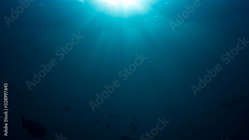 Sunburst underwater