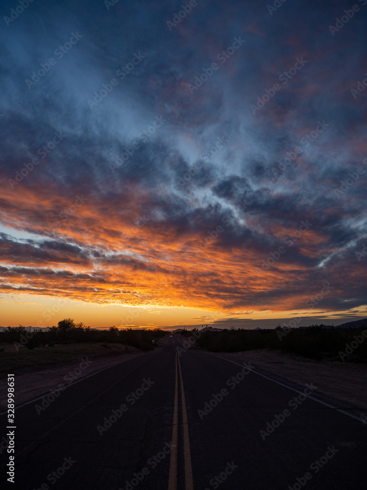 Sunset Road Arizona