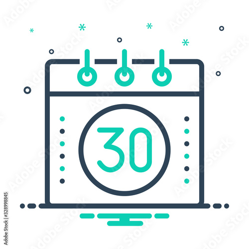 Mix icon for thirty
