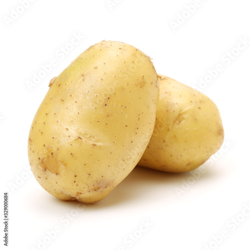 New potato isolated on white background photo