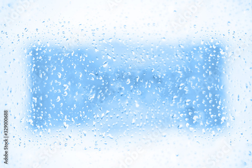 Abstract Water Drops Background with copy space.