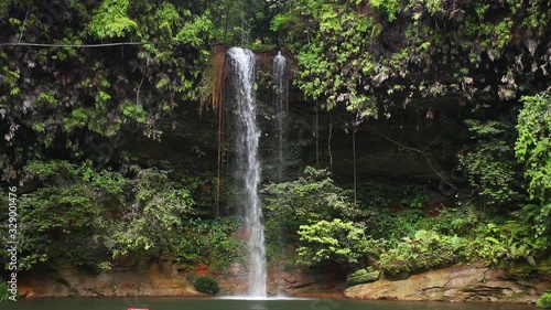 River and waterfall in Lambir, Borneo, Malaysia photo