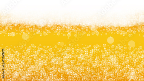 Lager beer. Background with craft splash. Oktoberfest foam.