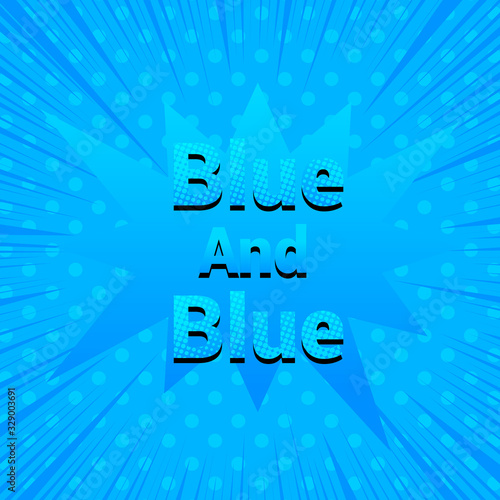 Blue comic concept