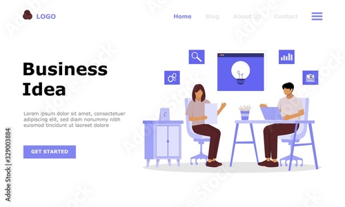 Business Ideas Vector Illustration Concept, Suitable for web landing page, ui, mobile app, editorial design, flyer, banner, and other related occasion
