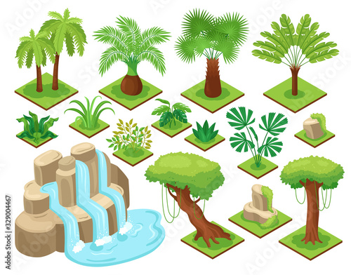 Isometric Jungle Constructor Set