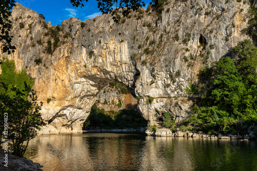 Pont D'Arc, rock arch over the Ardeche River in France