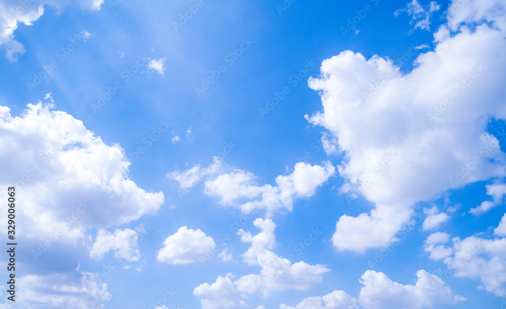 Obraz premium clear blue sky background,clouds with background.